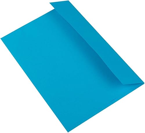 Miniatura 5 de JAM PAPER Sobres de invitación de colores A9 con cierre de despegar y sellar, 5 34 x 8 34, reciclados, color azul, paquete de 100 unidades