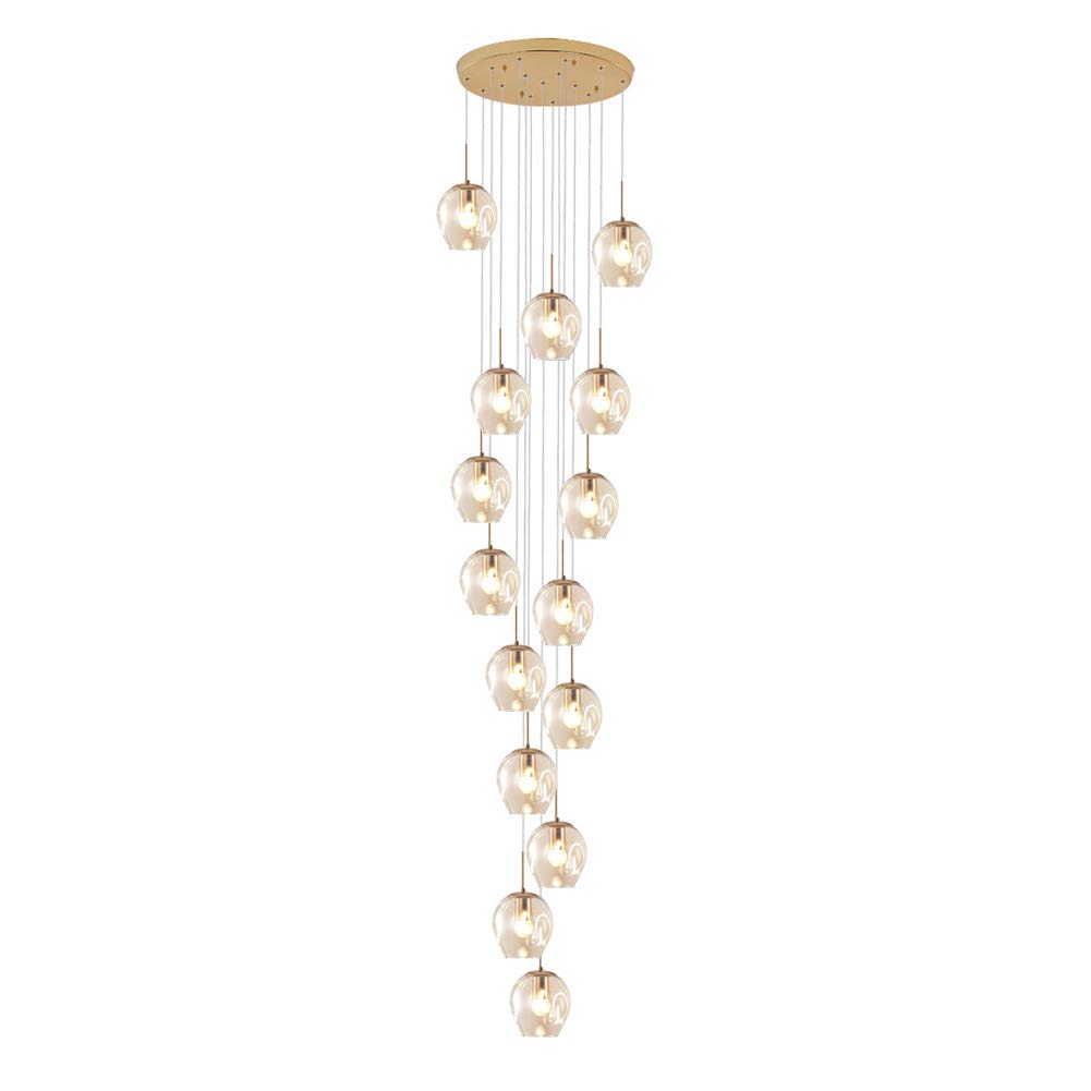 CSXSXAUO Adjustable Pendant Lighting Fixture Modern Iron Industrial Chandelier Hanging Ceiling Light Lamp for Kitchen Island Bedroom Hallway Living Room-Amber 10 Lights Commemoration Day vi