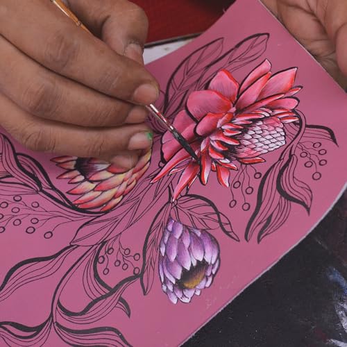 Anna by Anuschka Women's Original Hand-Painted Leather Medium Shoulder Bag2