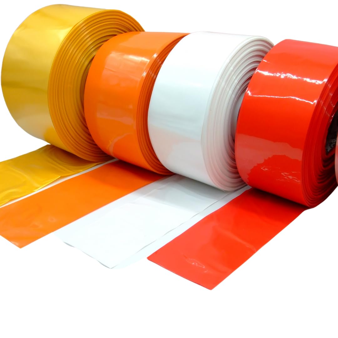Sterildarm – Därme Kunstdarm Kunstdärme Kunststoffdärme für Aufschnitt Kunststoffhülle (Ø73mm/5mts - Orange)