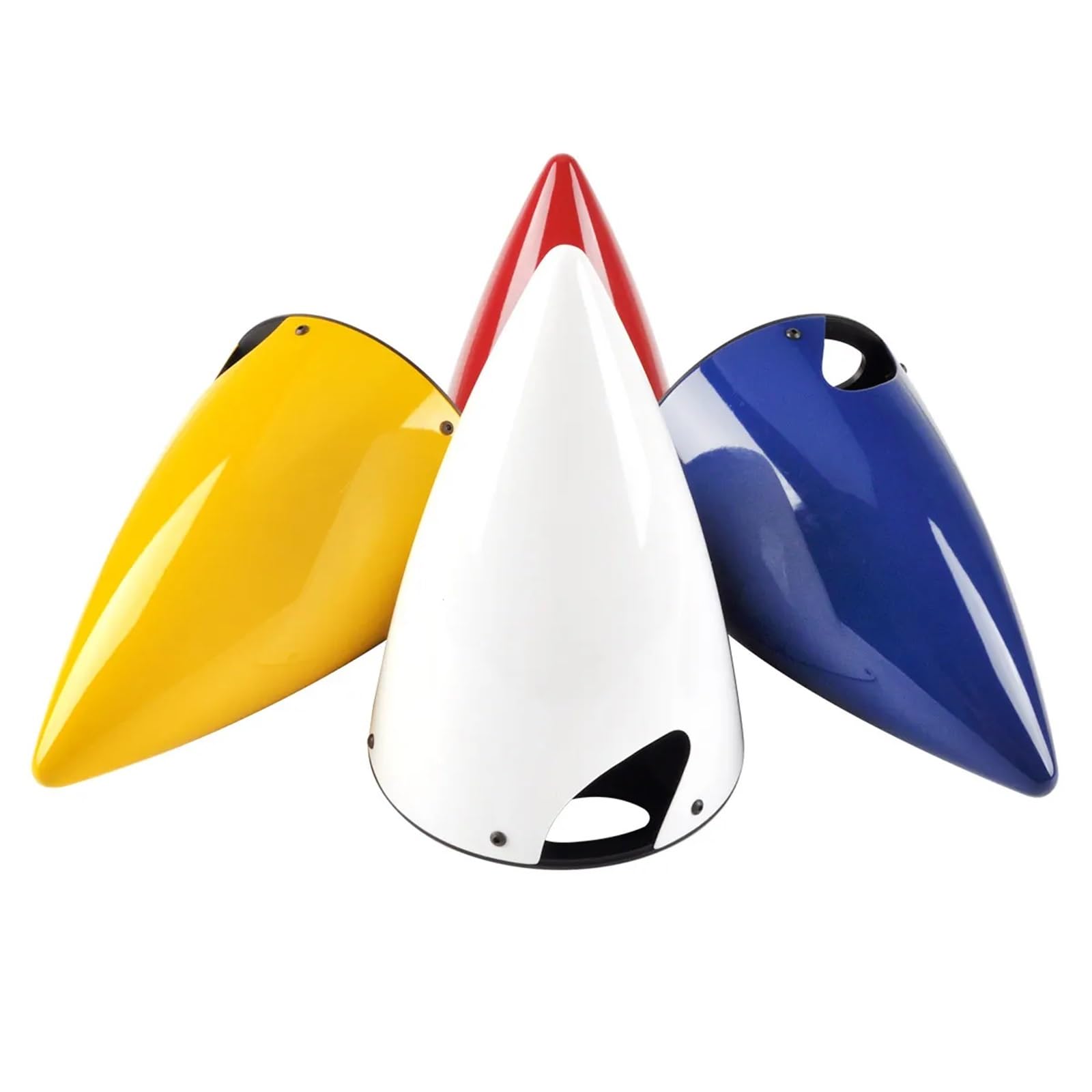 Cubierta de hélice de cono de fibra de carbono puntiaguda compatible con ZYHOBBY for modelo de avión RC de 2 palas de 2,75'', 3,5'', 4,5'' y 5,5''(2.75 inch white)