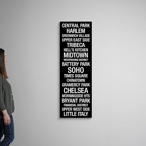 Miniatura 9 de WTD - Lienzo decorativo para pared diseño de la ciudad de Nueva York