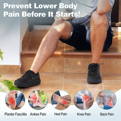 Orthopedic Shoes for Men Diabetic Wide: Comfortable Casual Arch Support Plantar Fasciitis Fashion Sneakers, Work Tennis Orthotic High Arch Swollen Feet Walking Shoes for Foot Heel Pain4