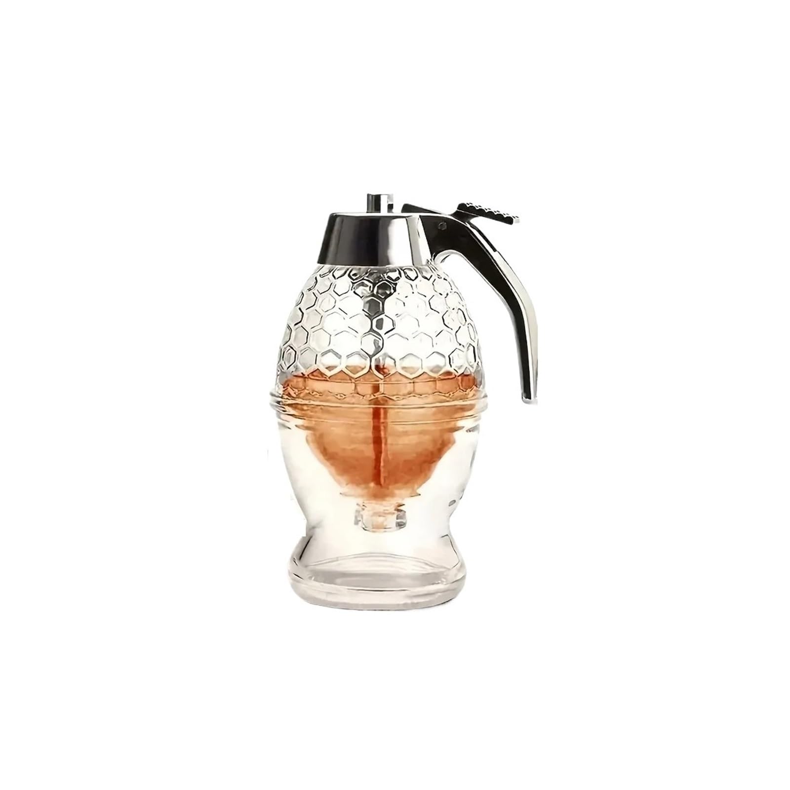 EnxJire Honey Dispenser 1pc Honey Dispenser with Stand Suitable for Syrups Sauces Multifunctional Kitchen Gadget Jar Container Accessories
