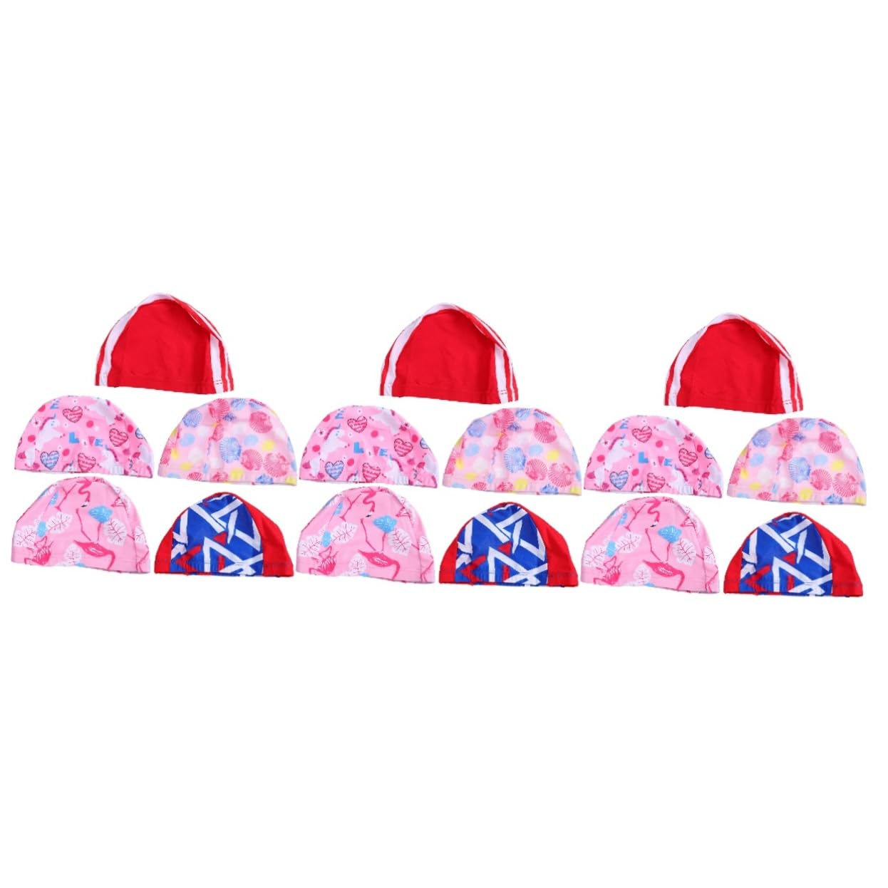 BESPORTBLE 3 Set Di Cuffie Da Nuoto Per Bambini Cuffie Da Bagno Per Bambini Cuffie Da Bagno Per Cuffie Da Nuoto Con Cartoni Animati Vestibilità Comoda 5 Pezzi * 3
