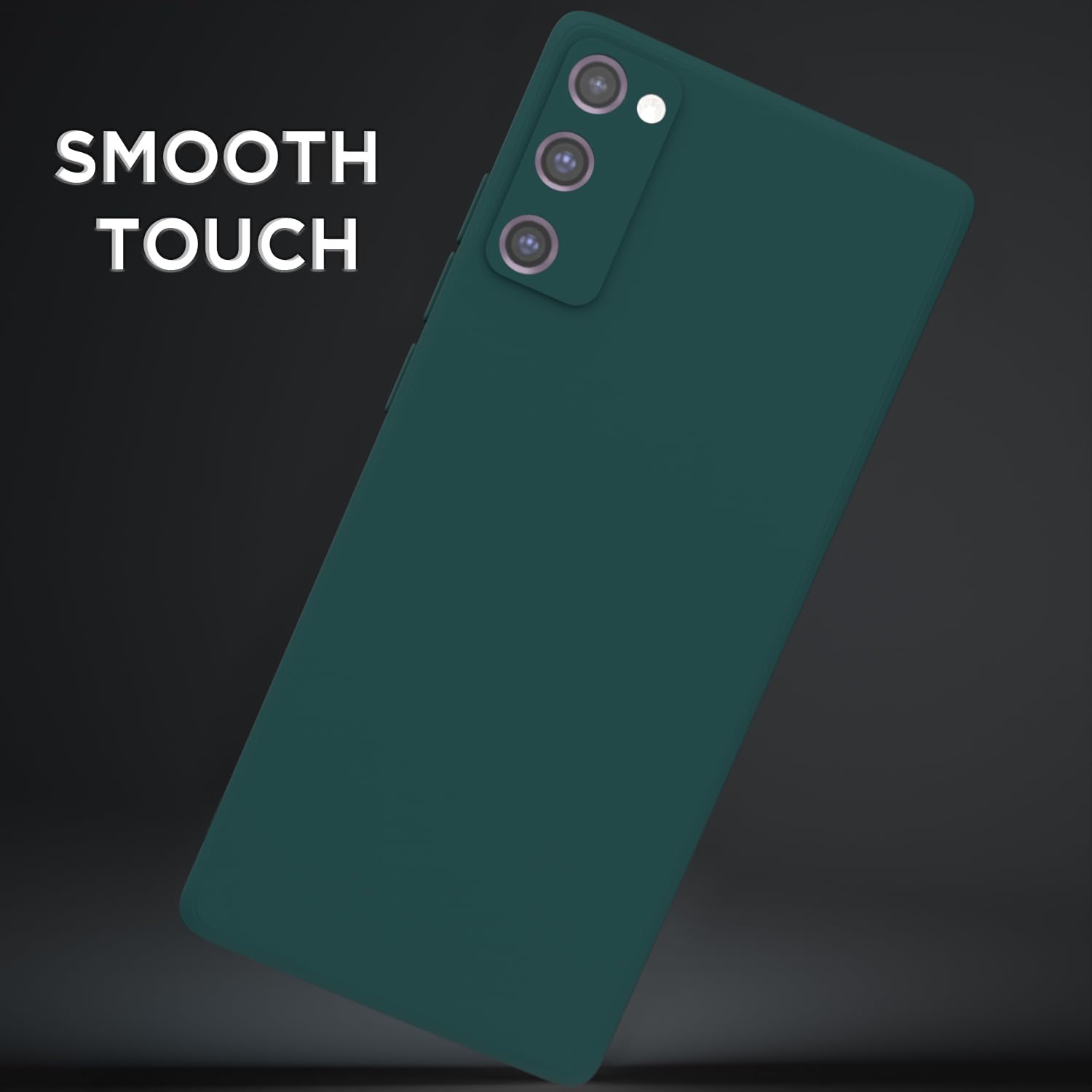 Samsung Galaxy S20 FE Case - Green Silicone Bumper -7