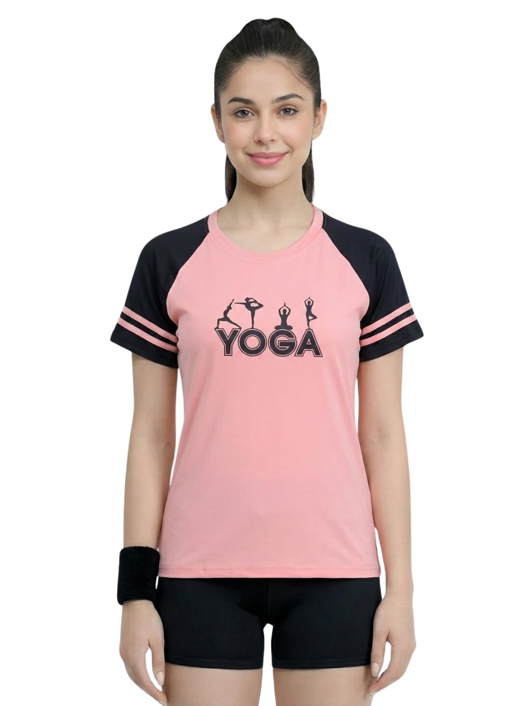 white moon Gym T Shirt for Women Workout, Sports T Shirt for Women, Polyester T Shirts, Swimming, Dry Fit, Quick Dry Running T Shirts (Pack of 1)-picture-32