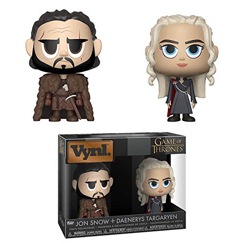 Funko Vynl 4 Inch 2-Pack: Juego de Tronos: Jon & Daenerys