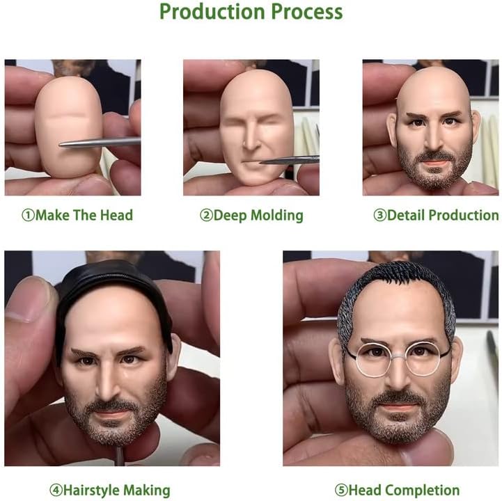 Miniatura 4 de Mydedor - Figuras personalizadas de Bobble Heads, golfista masculino con camiseta de polo morado, muñeca personalizada, hecha a mano, regalo