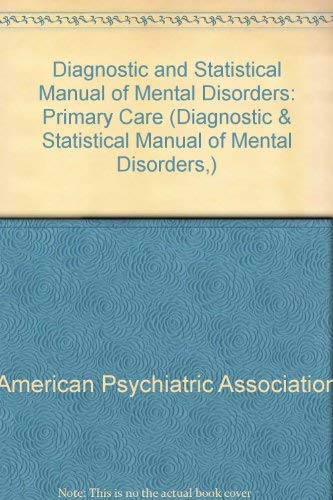 Amazon | Diagnostic and Statistical Manual of Mental Disorders: Primary ...