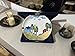 Anka Handcrafts - Ceramic Home Decors – Prairie - Handmade & Handpainted Ceramic Plates with Unique Embossed Surface – w Navy Int. Velvet Case – The Landscape Plate Set for Joyful Homes 784