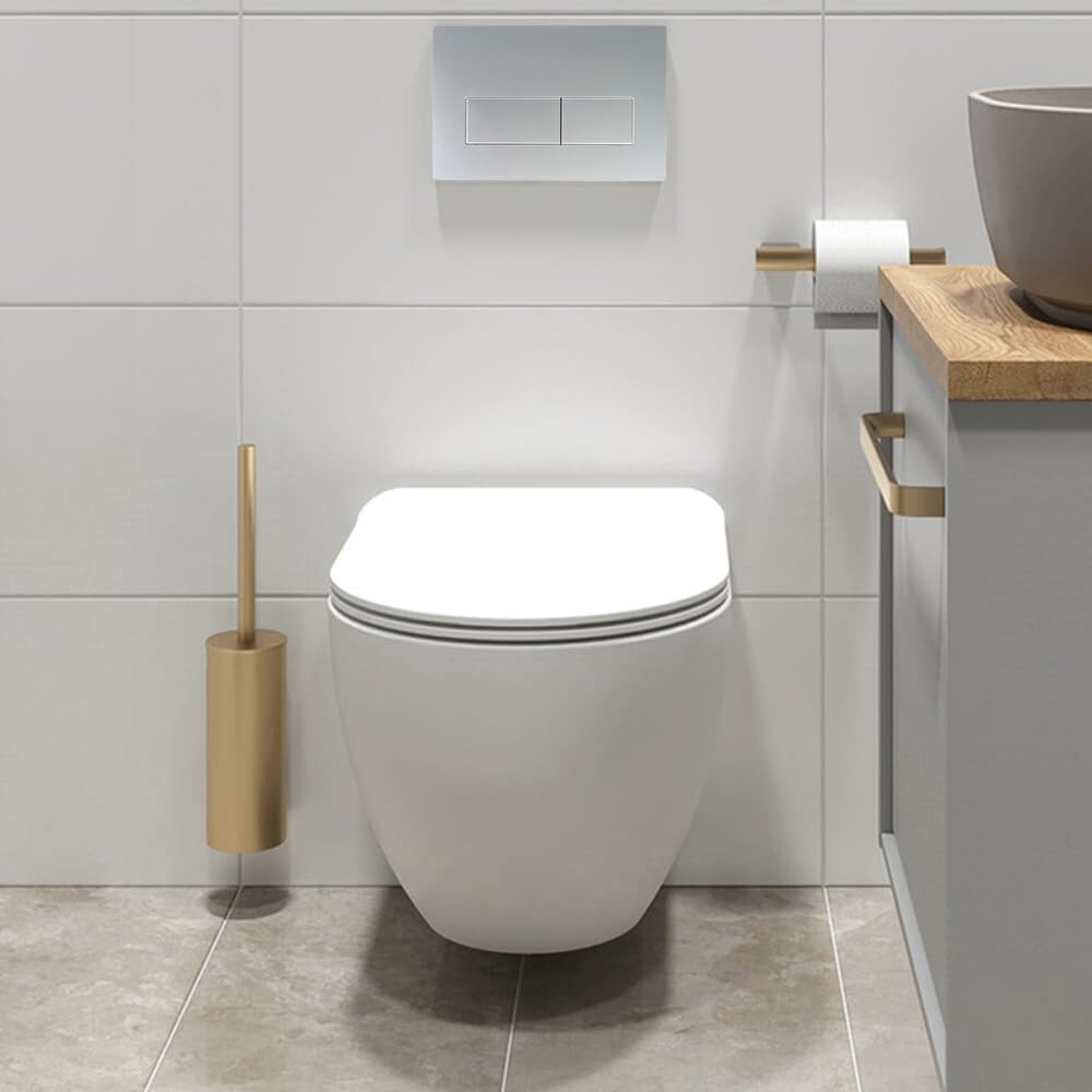 Plaque de Commande WC Suspendu, Compatible avec Geberit Sigma 01/20/21/30/40/50, UP300 et UP320, avec Double Chasse