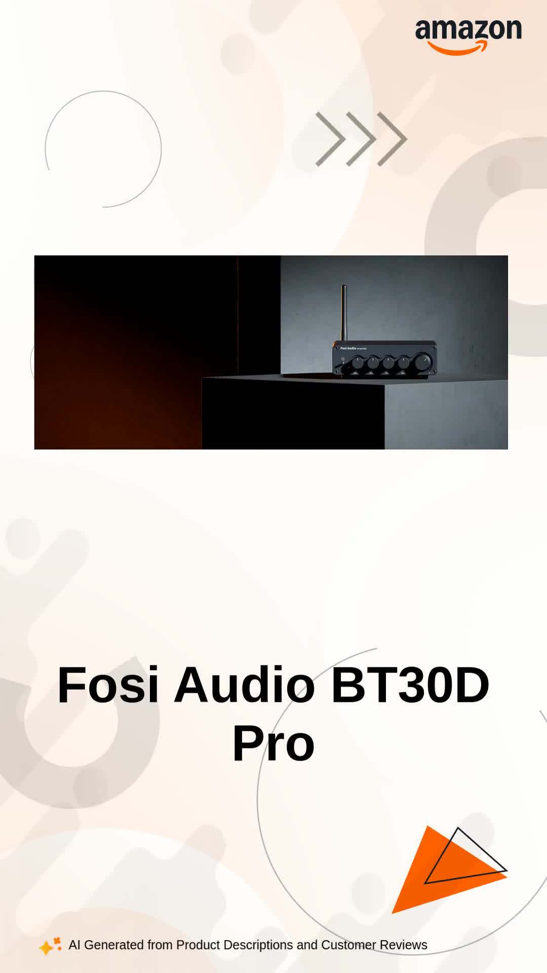 Fosi Audio BT30D Pro TPA3255 Hi-Fi Bluetooth 5.0 Stereo Audio