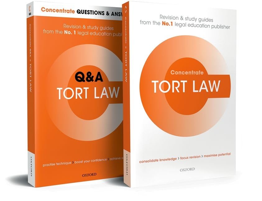 Tort Law Revision Concentrate Pack: Law Revision and Study Guide