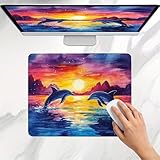 【DIMENSIONS DU TAPIS DE SOURIS】 : Ce tapis de souris mesure 320 x 260 x 3mm. C'est la taille idéale pour déplacer votre souris confortablement. Ce tapis est entièrement compatible avec les souris optiques