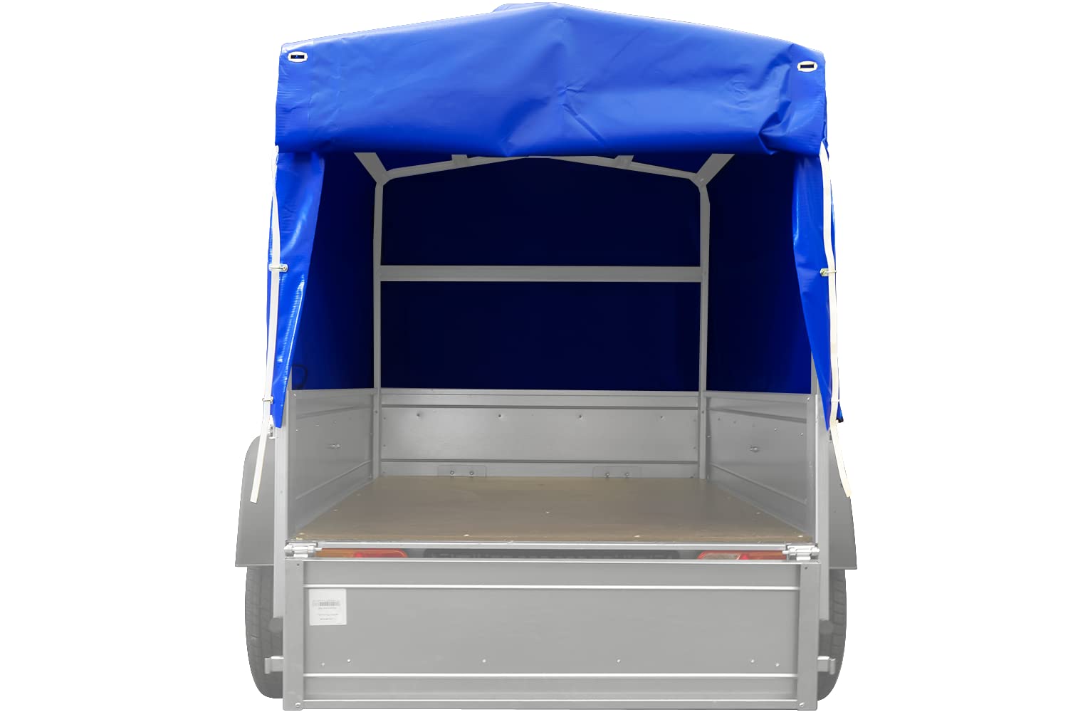UNITRAILER Bâche Haute Bleue 150x106 cm pour Remorque Garden Trailer 150 Kipp, Hauteur 80 cm Imperméable avec Cordon Élastique pour Protection du Chargement