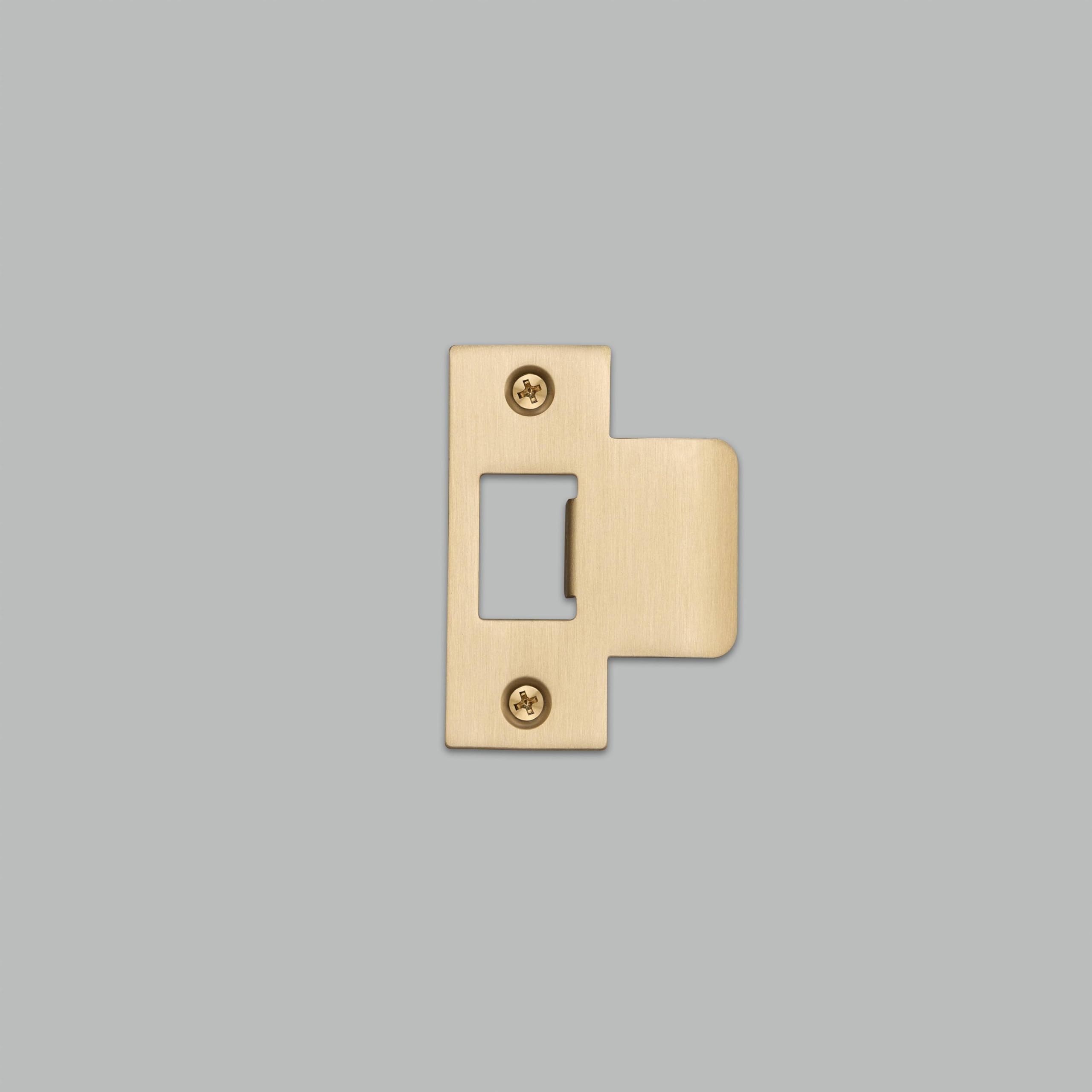 Buster + Punch Hardware T Shaped Strike Plate In Brass For 54Mm Doors