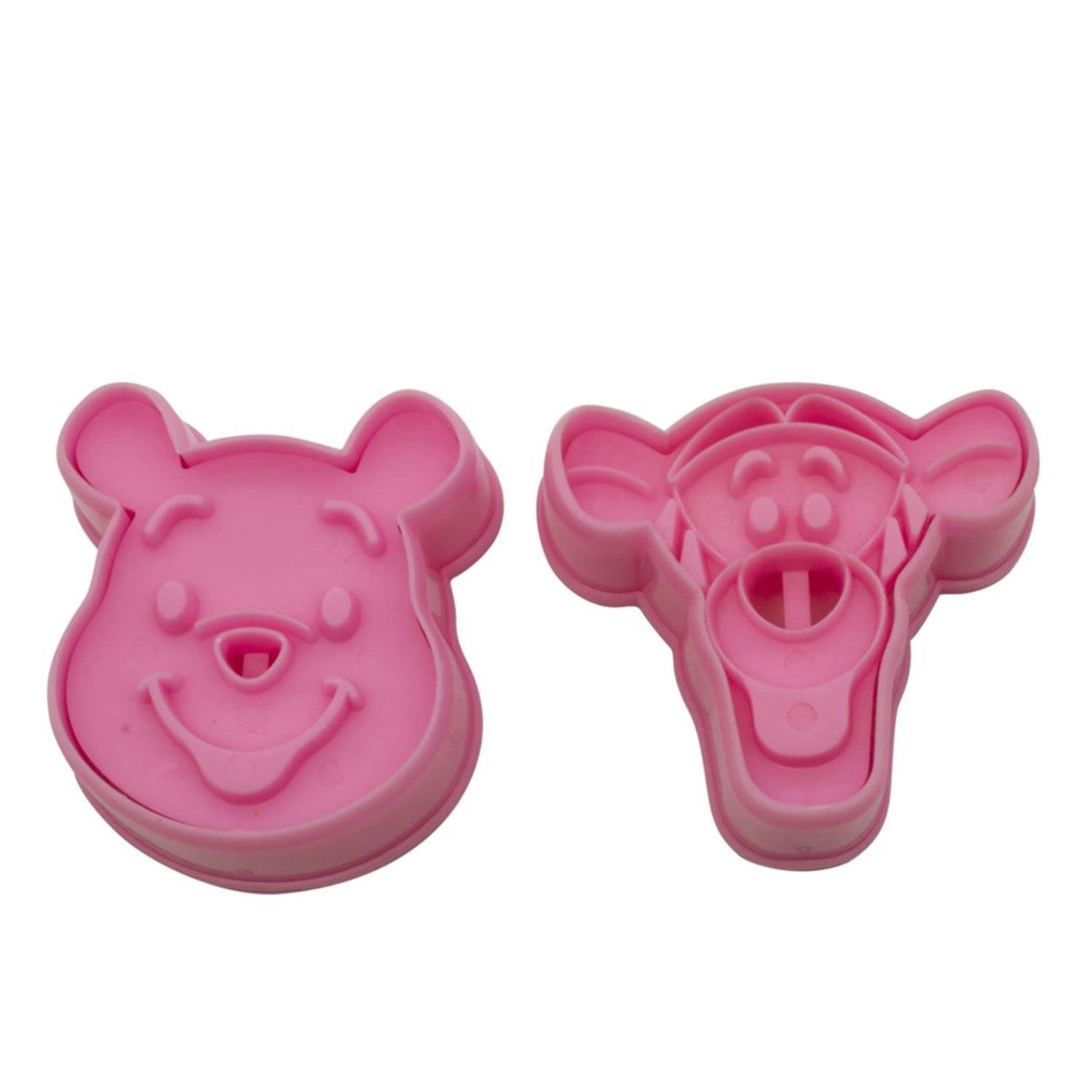 Yolli Pink Famous Cartoon Characters Winnie & Tiger Fondant Plunger Set - (9 Pk) 18 Pcs