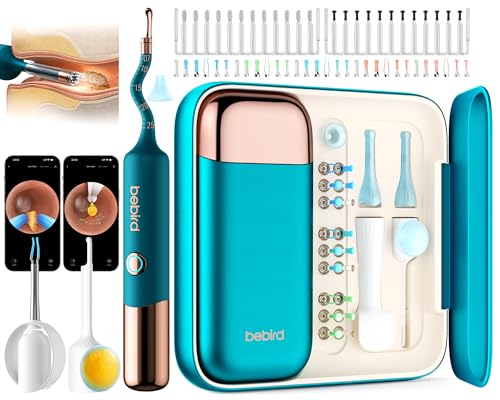 Bebird Earsight Ultra 耳かき カメラ付き「業界初の5GWi-Fiでゼロ遅延＆3.1mm極細レンズ＆お年賀に最適」カメラ付き耳かき みみかき カメラ IP67防水 8つのクリーニングモード ピンセット付き Type-C充電 お年寄り 子供 IOS/Android 新年の贈り物 父の日 母の日 記念日 誕生日プレゼント お祝い 日本語取扱説明書付き