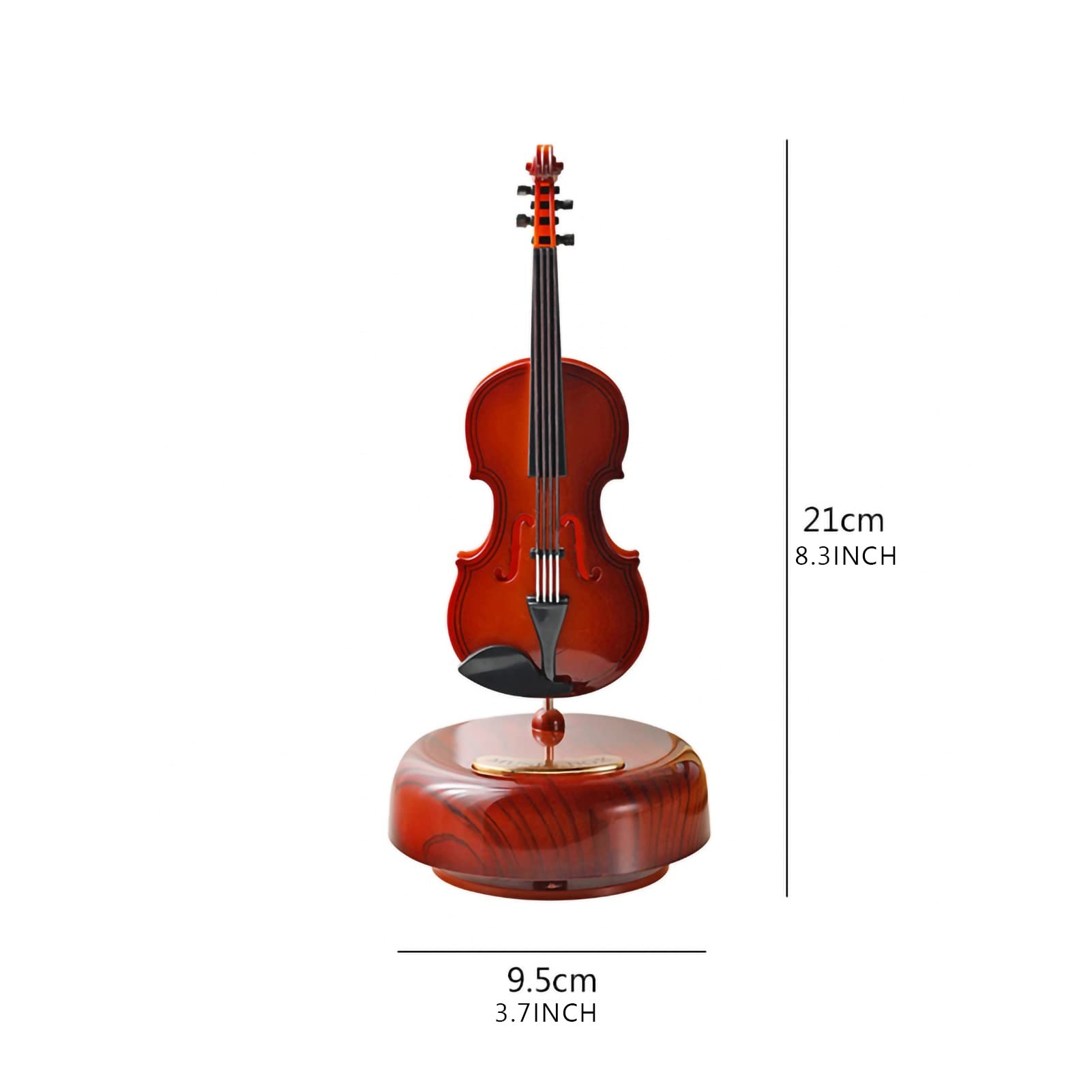 Carillon Scatola Musicale Scatola Musicale Rotante Classica, Box for Chitarra for Chitarra di Pipa Desktop Decorazione Regali for la Vacanza di Natale di Compleanno Carillon Regalo di(A)