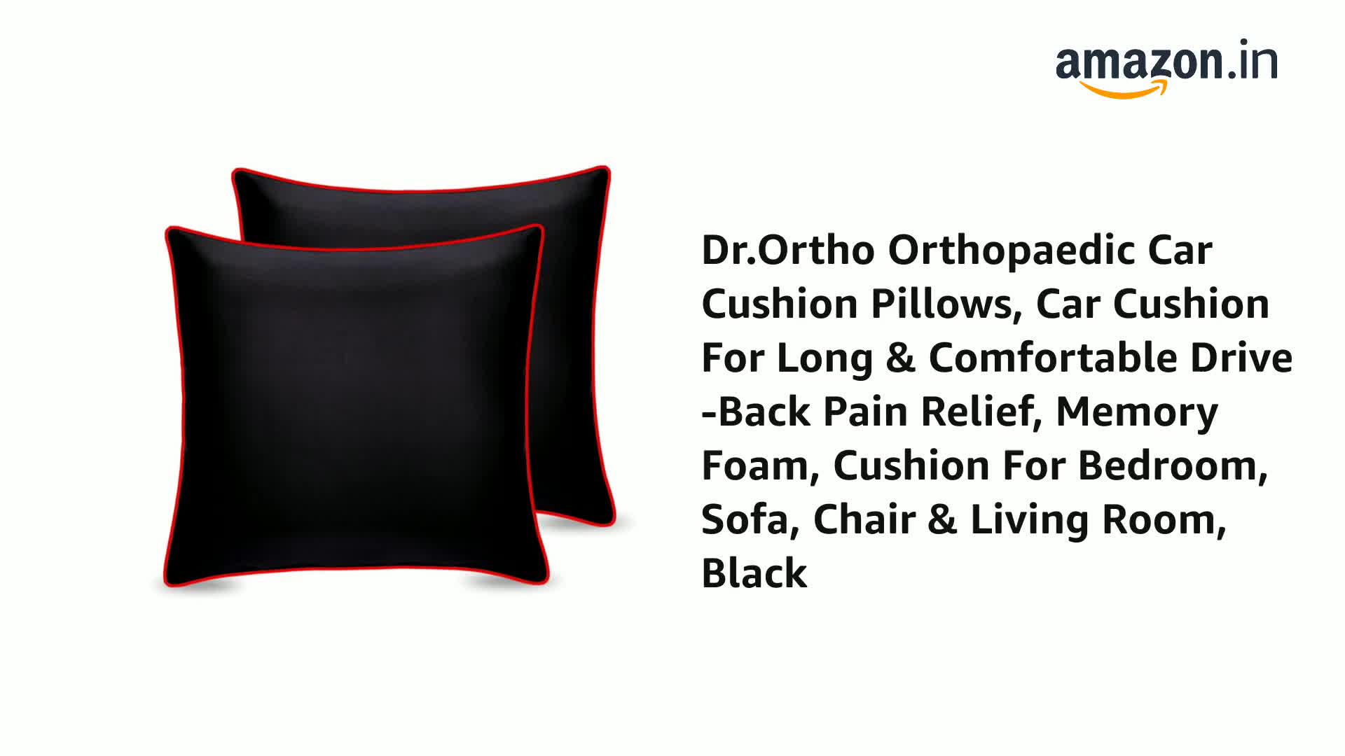 Dr.Ortho Orthopaedic Car Cushion Pillows, Car Cushion for Long