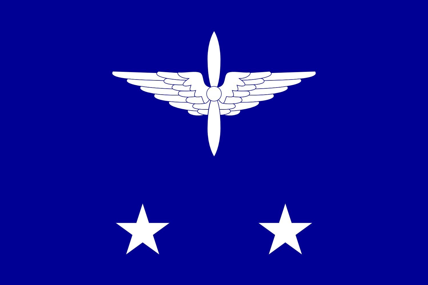 Drapeau Large ROCAF Lieutenant General 1958 drapeau militaire armée