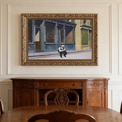 Impression sur toile Sunday par Edward Hopper cadre 30x45 cm - 3
