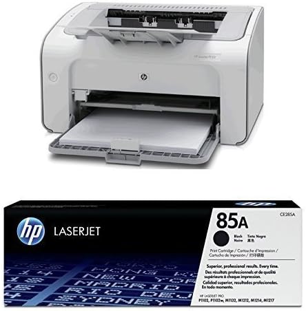 HP LaserJet Pro P1102 Pack - Impresora láser color blanco + Cartucho de  tóner original, negro (85A) : Amazon.es: Informática