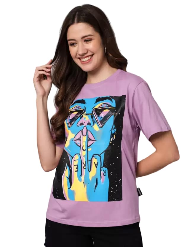 Image of THE DRY STATE Women's Cartoon Oversized Fit T-Shirt