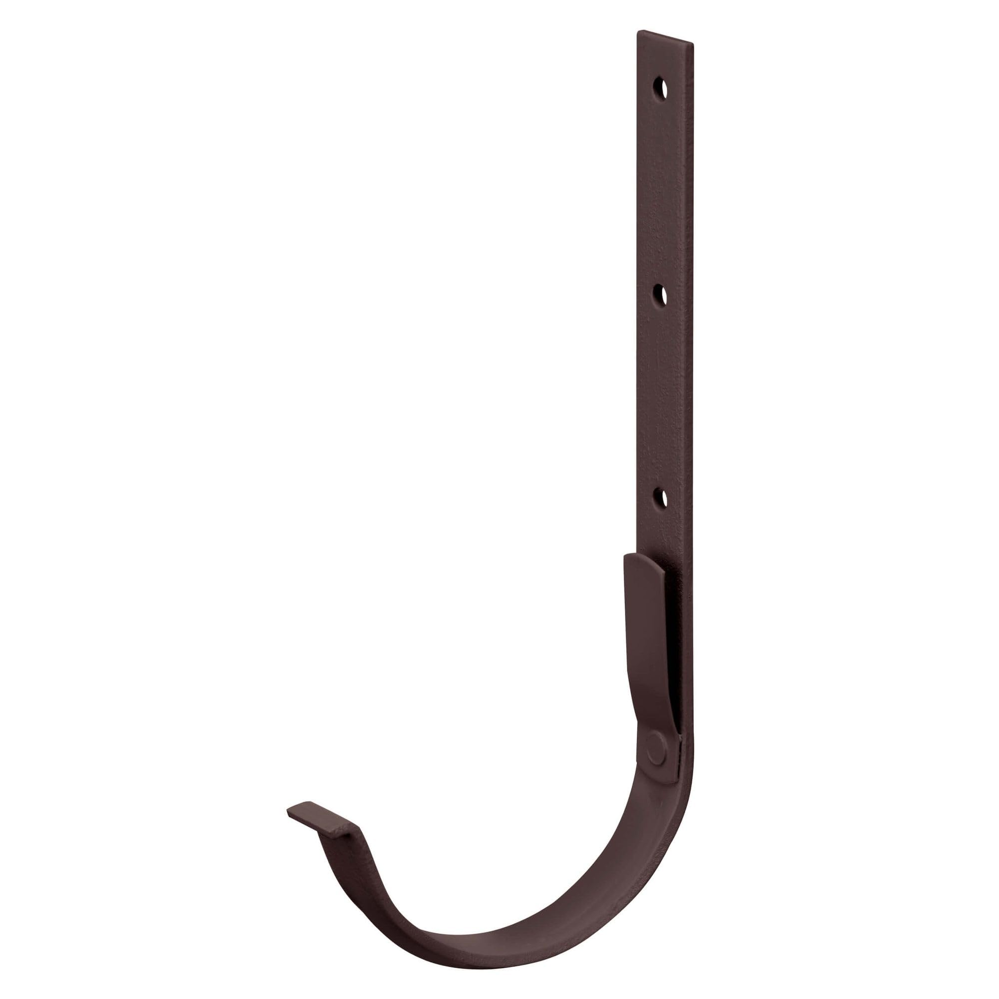 INEFA Supporto per grondaia semicircolare Ferro per grondaia, staffa per grondaia, staffa per grondaia, staffa per grondaia 150mm, Marrone scuro