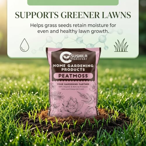 Image of Sushila Agrofert Peat Moss 3KG Acidic pH, Sterile, Excellent Water Retention, Good Drainage, Light & Airy, Seed Germination, Potting Mix, Hydroponics, Soil Amendment, Mulch, Root Growth & Garden Use