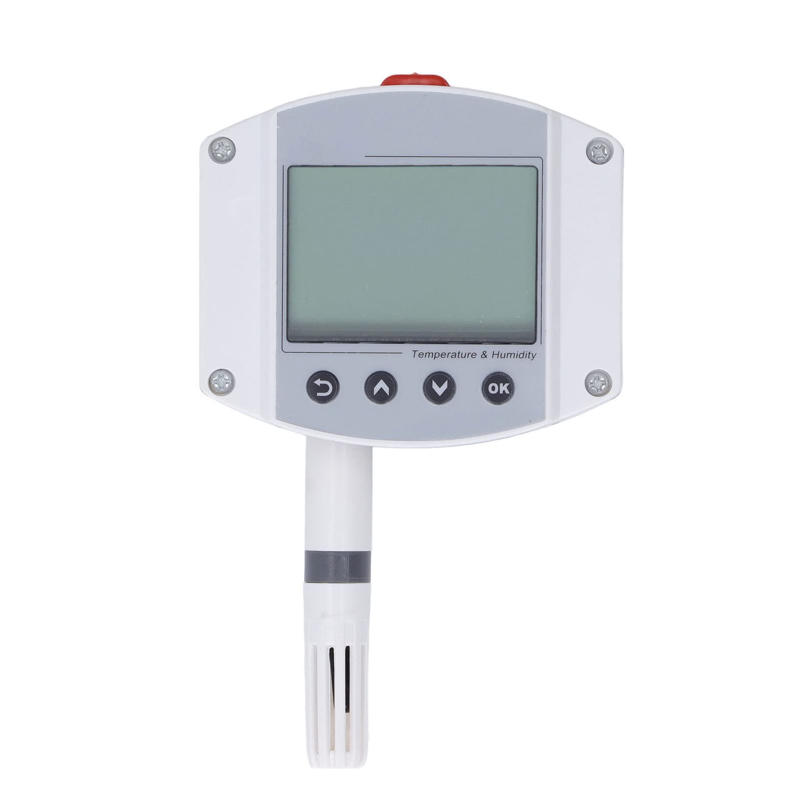 Sensore di Temperatura e Trasmettitore di umidità con Display LCD | Montaggio a Parete, Uscita 4-20 MA per Impianti Industriali