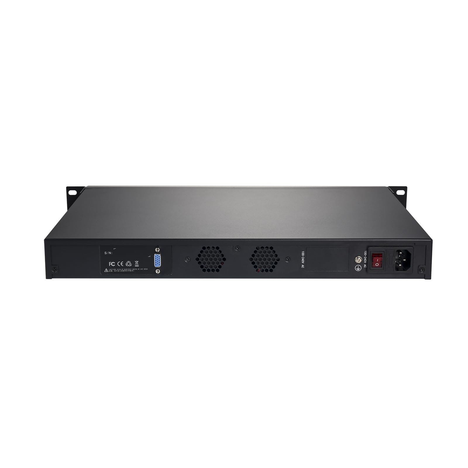 10GbE Firewall Hardware Appliance, Mikrotik, PFSense, OPNsense, Untangle, 1U Network, VPN, Router PC, I3 4100M, RS58, 8 x 2.5GbE LAN, Console, 4 x SFP+, 16G RAM, 128G SSD