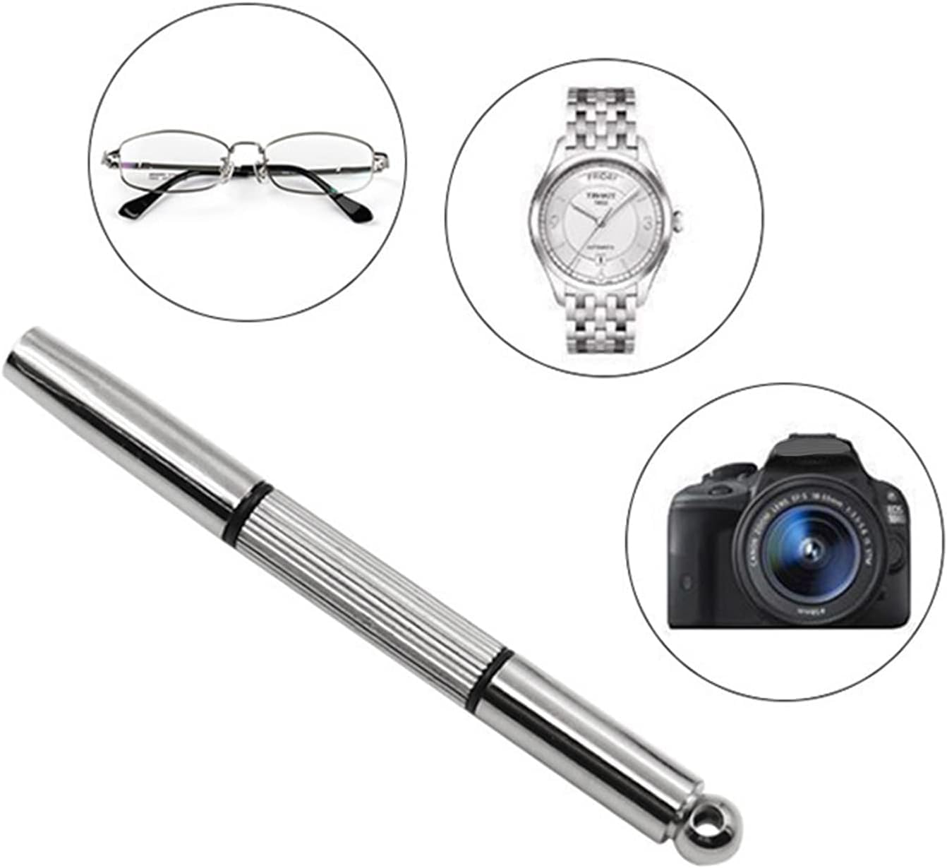 Silver 3 In 1 Mini Screwdriver Portable Glasses Screwdriver Eyeglass Repair Kit Sunglasses Watch Repair Tool For Eyeglass Frame 3 In 1 Mini Screwdrivers Nut Drivers