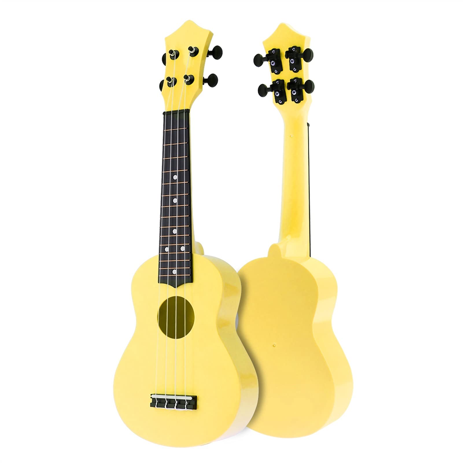 Ukulele 21-calowy Sopran Ukulele Kolorowe Acoustic 4 Struny Hawaii Instrument Guitarowy Dla Dzieci I Muzyki Początkujący zestaw startowy Ukelele (Color : Yellow)