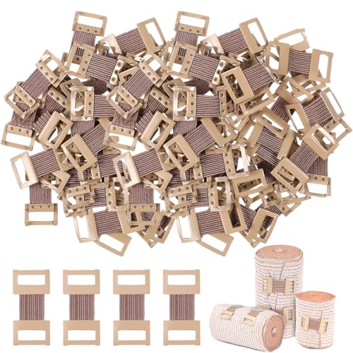 100 Pièces Bande De Contention, Clips De Bandage Élastique,Clips Élastiques En Métal,Clips Élastiques En Métal,Clips De Fixation Remplaçables,Pour Différents...