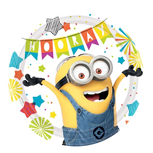 amscan 8 assiettes Minions