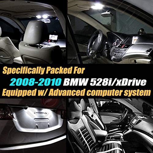 Kit de luces LED interiores para auto 14 pcs blanco 6000K miniatura 2