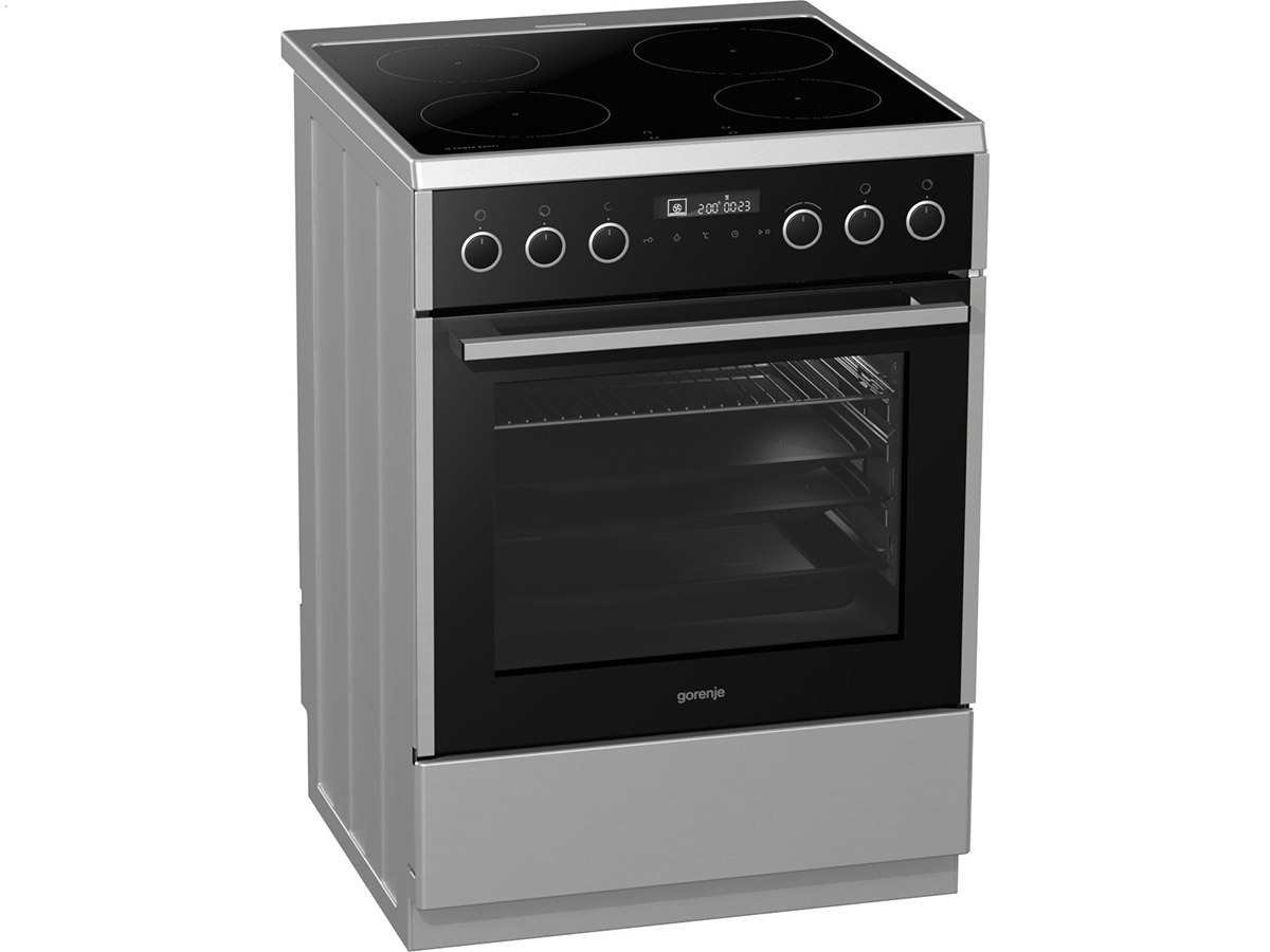 Gorenje EI 647 A43 x 21 Electric Cooker with Induction Ceramic Cooking Glass/A+/Stainless Steel/Back Sleeve Home Made 67 l/versenkbare knebel/Anti-Fingerprint