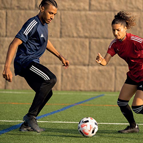 adidas Mundial Zone Cushion Soccer Socks for Boys, Girls, Men and Women (1-Pair), Power Red/Black/Light Onix Grey, Large4