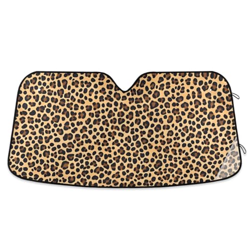 Car Sun Visor Car Front Windshield Sunshade Accordion Folding Auto Sunshade 55 x 28 Inch