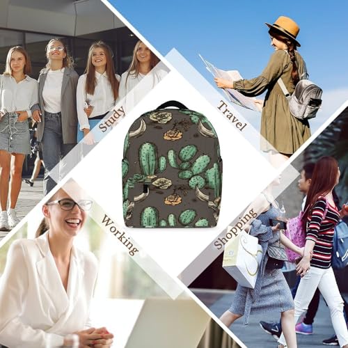 Bolsa para laptop mujer impermeable con diseño calavera de toro 5