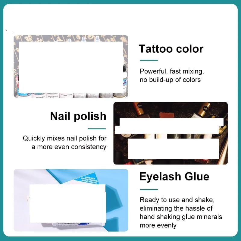Homogenizer, Mini Mixer Laboratory Tattoo Pigment Nail Polish Liquid Ink Mixer Shaker Lab 50ml 2000rpm VM-200