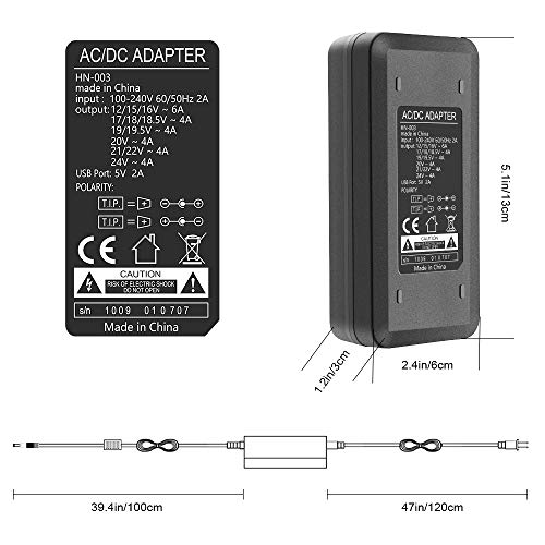 image for ALITOVE 96W Universal Power Supply Adapter 12V ~ 24V Regulated AC to D