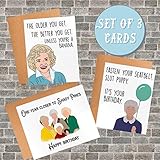 Set of 3 Golden Girls Birthday Cards | Rose | Card For Her | Card For Him | Birthday | Gift |...
