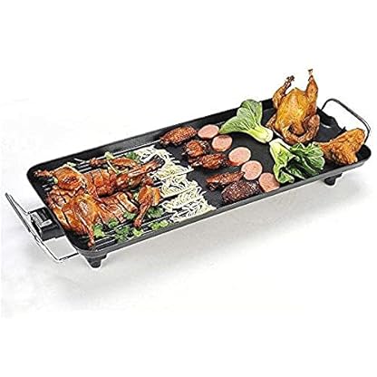 NFY Barbecue Grill Elektrischer Teppanyaki-Tischgrill, BBQ-Grillplatte, Antihaft-Heizplatte, Heizplatte für Herd 1500W – Bild 6