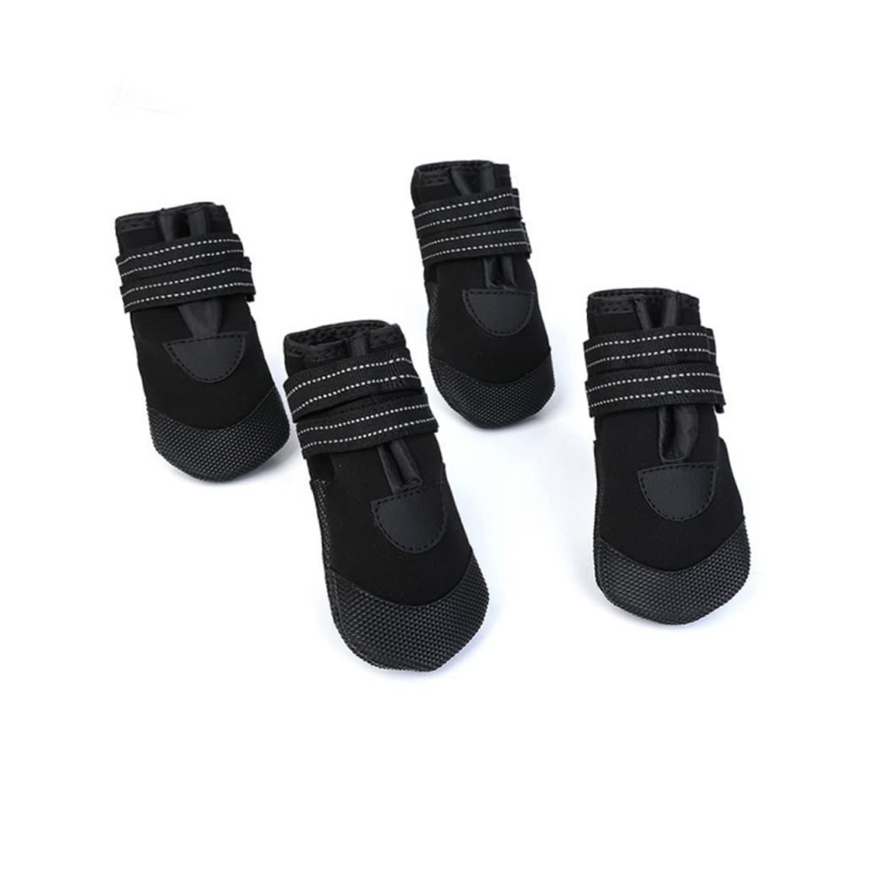 YARNOW Lot de 2 Paires de Chaussures pour Chien Chaudes Antidérapantes Réfléchissantes Doubles Confortables pour La Plongée 4 Pièces