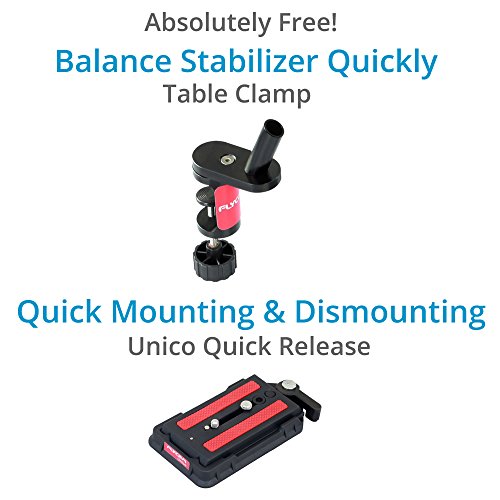 FLYCAM HD-5000 Video DSLR Camera Stabilizer | Handheld Steadycam | Quick Release + Table Clamp (FLCM-HD5-QT) - Image 8