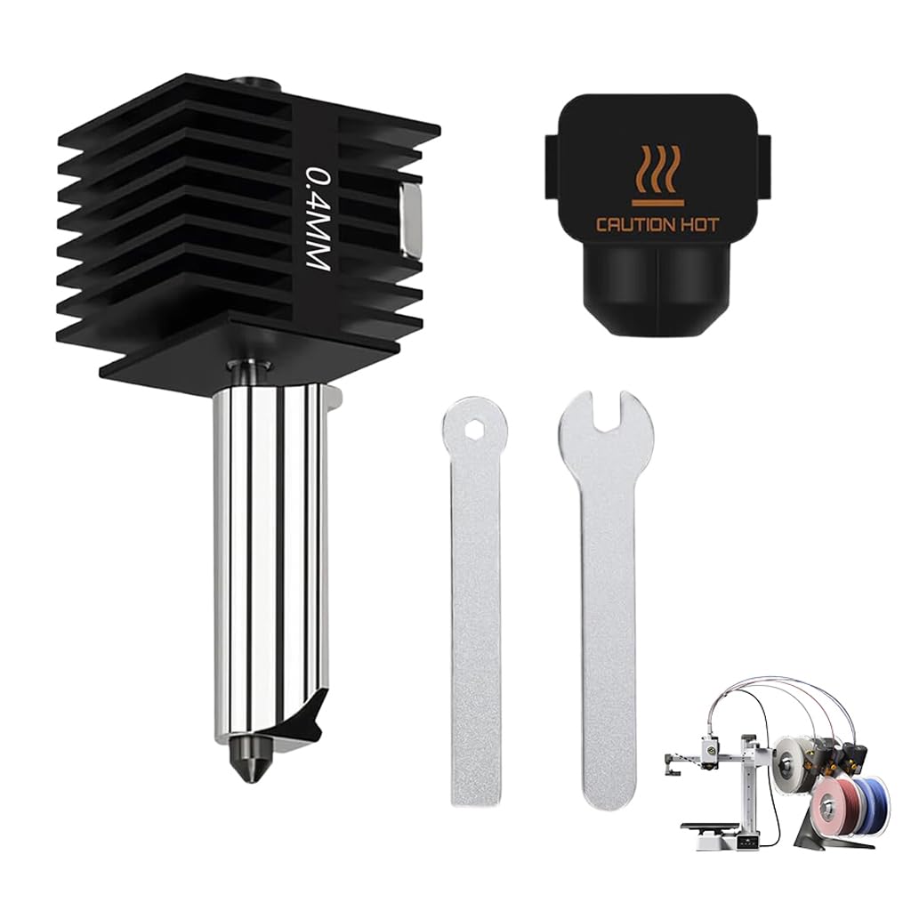 Serplex® Removable Hardened Steel Hotend for Bambu Lab A1 Mini 3D Printer, 0.4mm Aluminum Heat Sink Nozzle Kit with Installation Tools, Compatible Replacement or Upgrade Extrusion System Assembly-picture-10