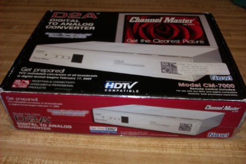 Channel Master CM-7000 Digital to Analog TV Converter Box with S-Video